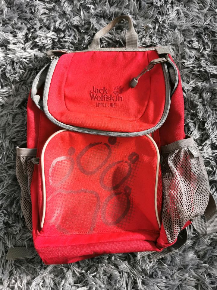 Jack wolfskin Kinder Rucksack rot in Marl