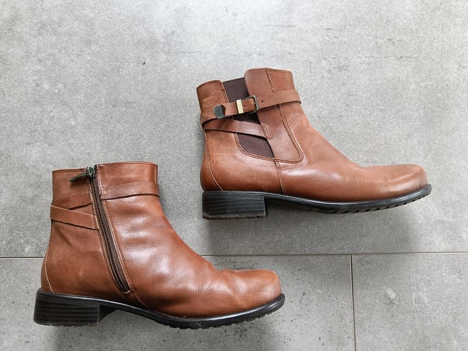 Stiefeletten, Gr. 38, 39, Stiefel, Leder, Wildleder in Thomasburg