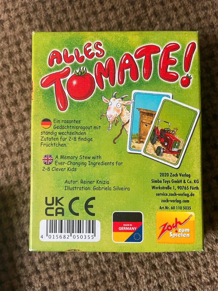 Kinderspiel Kartenspiel Reisespiel - Alles Tomate in Sauerlach