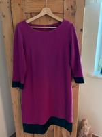 Tolles Kleid Tchibo lila beere mit Kunstleder Gr. 40 Bayern - Dingolfing Vorschau