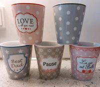 Becher Tassen Happy Mug Krasilnikoff Set Pause Love Hessen - Hochheim am Main Vorschau