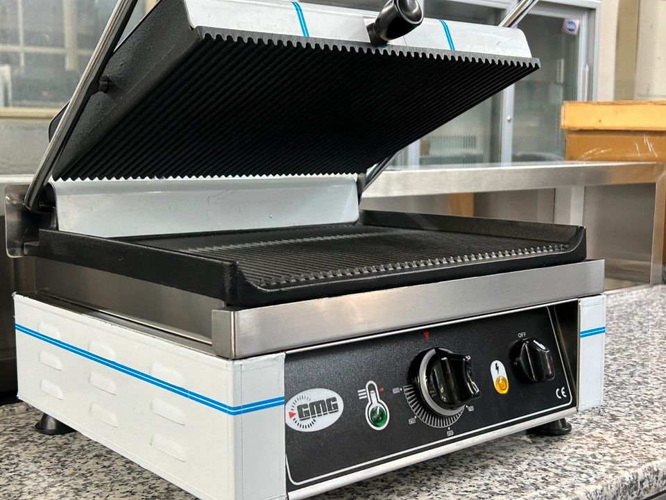 Elektro Kontaktgrill gerillt GMG KG2735E Gastro Pizza Profi in Essen