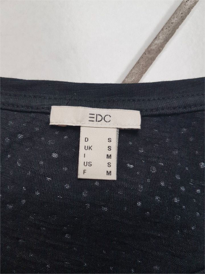 Esprit T-Shirt für Damen schwarz mit weissen Punkten in Obertshausen