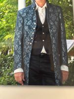 Designer Anzug aus Brokatstoff, dunkelblau, Gr. 52 Baden-Württemberg - Filderstadt Vorschau