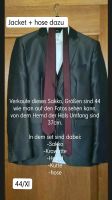 Sakko Anzug schwarz Kutte Krawatte rot jacket 44 XL Bayern - Grassau Vorschau