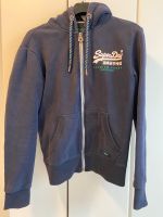 SuperDry Kapuzenjacke Sweatjacke dunkelblau Pulli S Niedersachsen - Seevetal Vorschau