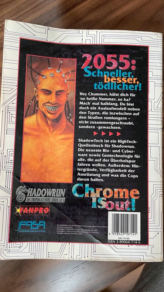 Shadowrun Rollenspiel * Shadowtech * Deutsch 2.1 * Cyberware in Ingolstadt