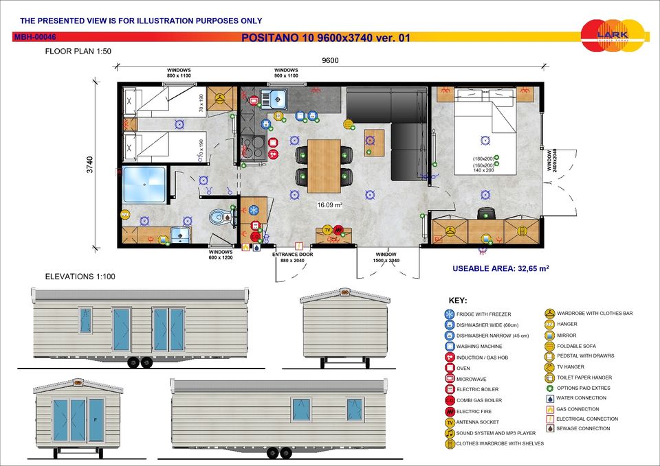 Mobilheim / Modulhaus / Tinyhaus Neu Winterfest Lark Positano KfW40 GeG konform in Berlin