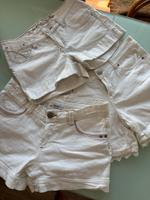Hotpants Shorts Weiß Strass braun spitze Baumwolle Jeans 36 38 Bayern - Kempten Vorschau