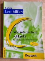 BANGE Lernhilfen „Wie interpretiere ich Lyrik? Band 2 Wandsbek - Hamburg Bramfeld Vorschau