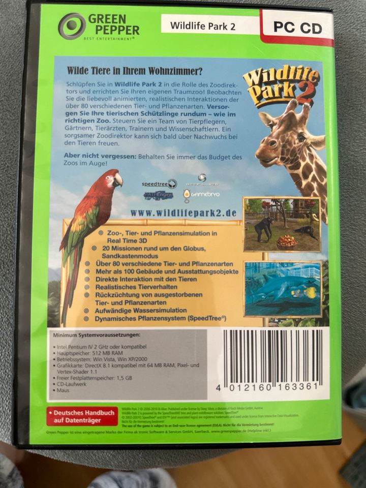 Wildlife Park 2 PC CD in Steinhausen an der Rottum