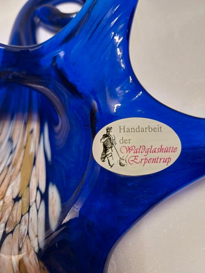 liegende blaue Vase Handarbeit in Chemnitz