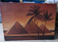 Bild Leinwand Ägypten Pyramiden Palmen Sonnenuntergang 119x88cm Thüringen - Bad Sulza Vorschau