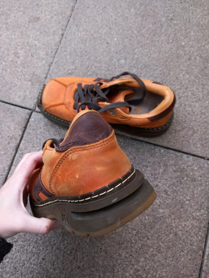Art Company Platform Schuhe orange echtes Leder Größe 38 in Sondershausen