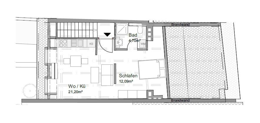 Stilvoll wohnen in der Innenstadt: Top-sanierte 1,5-Zimmer-DG-Wohnung im Ludwig-Ensemble - Erstbezug (ca. 37,99 m²) in Hof (Saale)