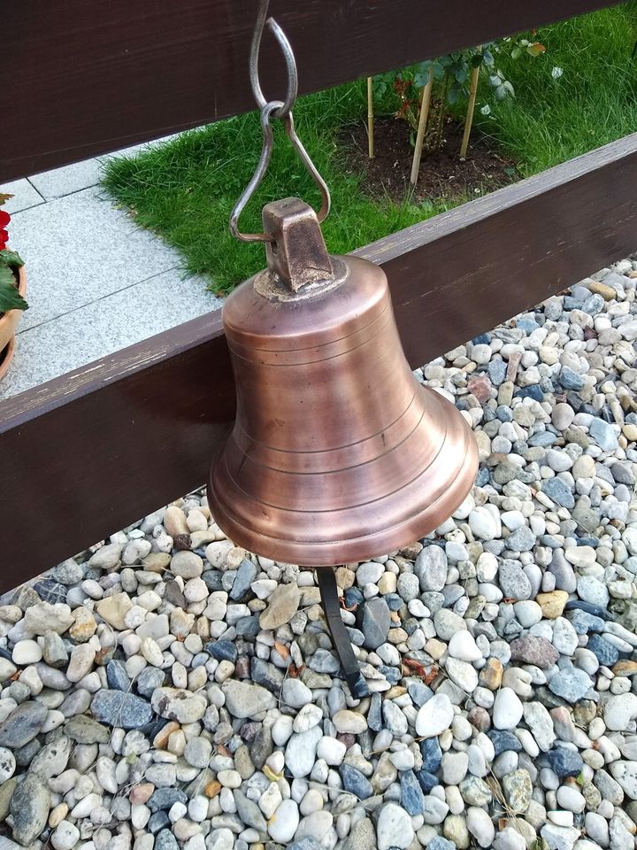 9,9kg Bronze Glocke 25x25cm Guss Schiff Boot Haus Guss Yacht 1900 in Dresden