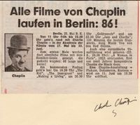 Autogramm Charlie Chaplin Baden-Württemberg - Gottmadingen Vorschau