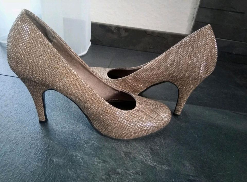 Pumps Tamaris Gold Glitzer in Scharbeutz