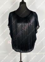 ✨ Hochwertige Designer Bluse Marc Cain schwarz Fransen chic N4 ❣️ Berlin - Steglitz Vorschau