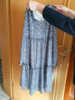 Maxikleid Sommerkleid Kleid Rüschen blau Blüten Umstandskleid L Rheinland-Pfalz - Sohren Hunsrück Vorschau
