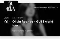 Olivia Rodrigo 01.06.2024 Berlin Düsseldorf - Eller Vorschau