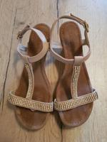 Riemchen-/Zehensandalen mit Strasssteinchen von LAZAMANI Kr. Dachau - Dachau Vorschau