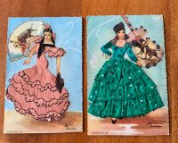 Postkarte alt Spanien Flamenco Tänzerin Vintage bestickt Baden-Württemberg - Besigheim Vorschau