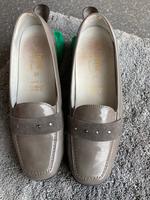 VITAFORM Damenslipper Leder & Stretch Lack Optik, Gr 39 Grau Hamburg - Bergedorf Vorschau