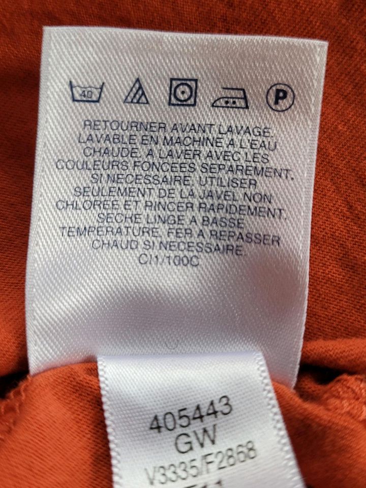 oranges Lands' End Langarmshirt mit gerüschtem Kragen in Dresden