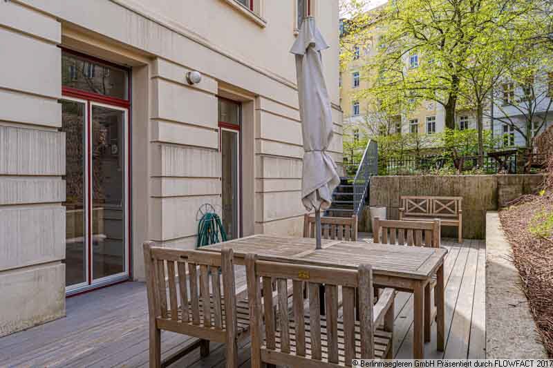 Familiy flat with garden, 3 rooms, 2 terraces, parking space. in Berlin