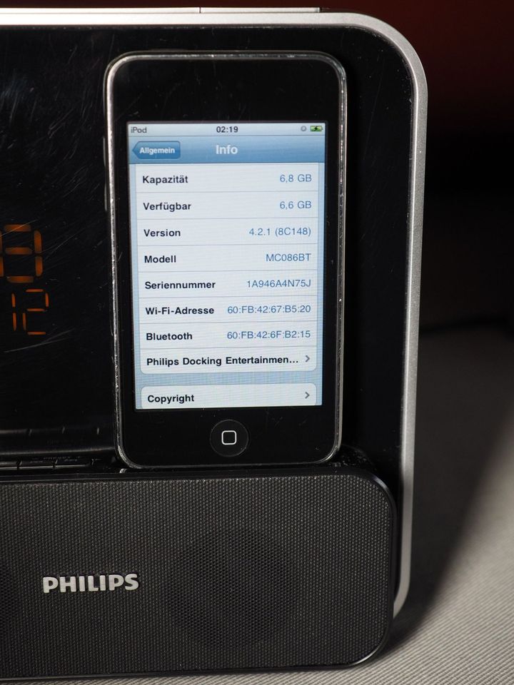 Apple iPOD + FB A1156 + Universal Dock A1256 + Philips DC315 in Burgthann 