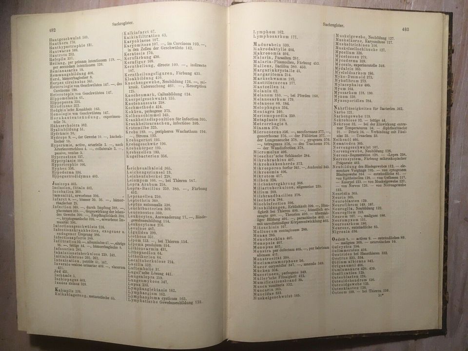 Allgemeine Pathologische Anatomie 1889 Birch-Hirschfeld in Köln