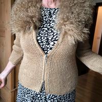 Strickjacke mit Lammfellkragen Bayern - Buttenwiesen Vorschau