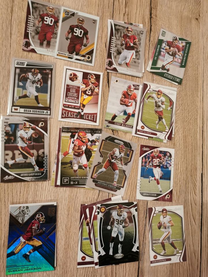 Washington Commanders NFL Panini Trading Cards verschiedene Serie in Nürnberg (Mittelfr)