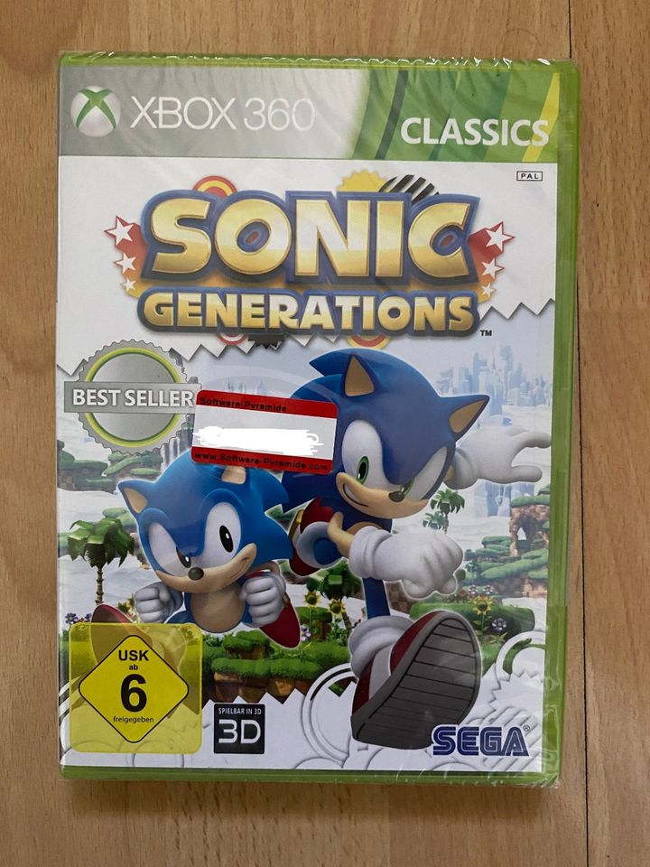 Xbox 360 Spiel Sonic Generations Sega Action Jump N Run Neu OVP in Offenbach