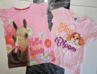 2x Shirt T-Shirt Paw Patrol Sky + Pferd rosa bunt 122 128 Bayern - Rattelsdorf Vorschau