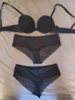 ESPRIT Push Up BH und 2 Slips grau, 75 A und 36/38, wie NEU Bremen - Oberneuland Vorschau