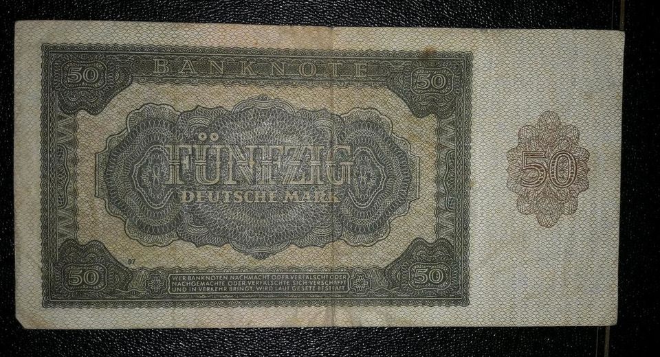 Banknote DDR 50 Mark 1948 in Berlin