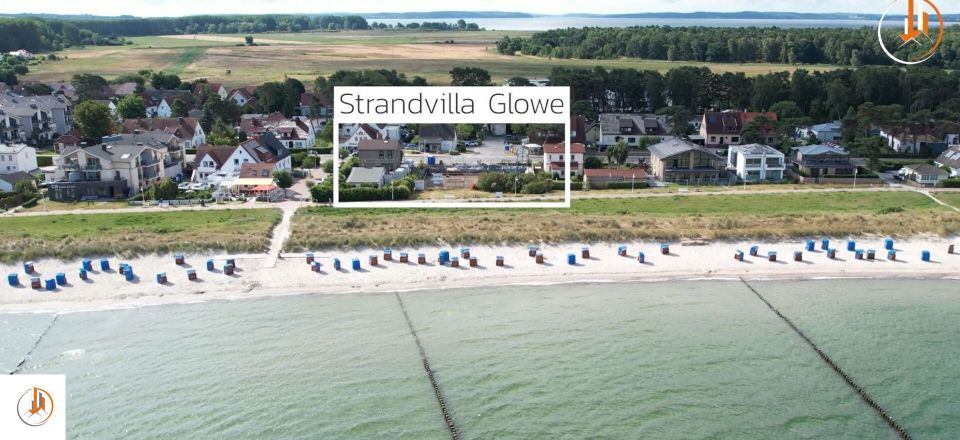 Traumhafte ca. 129 m², 4-5 Zimmer Premium Strandwohnung, 1. Strandreihe, direkter Meerblick, Kamin, 2 Balkone! in Glowe Rügen