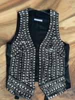 Strenesse Blue Seidenweste Gr. 34 schwarz mit Pailletten Bayern - Bad Aibling Vorschau