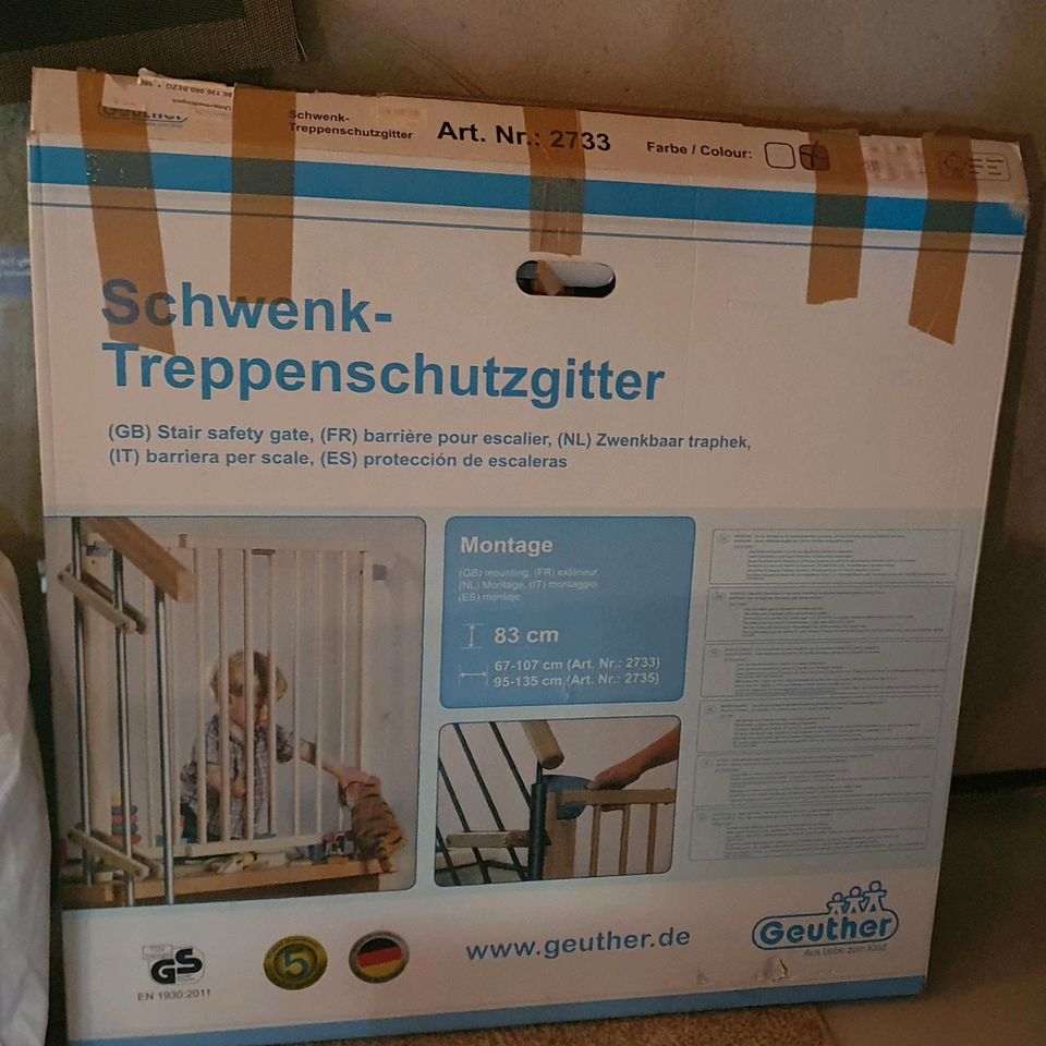 Schwenk treppenschutz gitter / Tür Schutzgitter, treppenschutz in Winzer