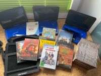 3x Portable DVD Player mit DVDs und Kopfstützen- Halterung Nordrhein-Westfalen - Geilenkirchen Vorschau
