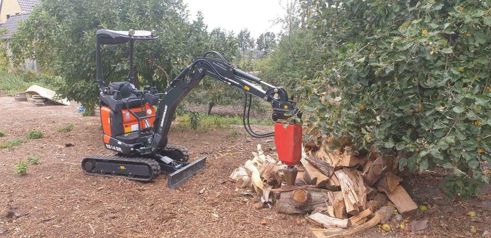 Holzspalter Kegelspalter Baggerspalter leihen mieten in Kempen