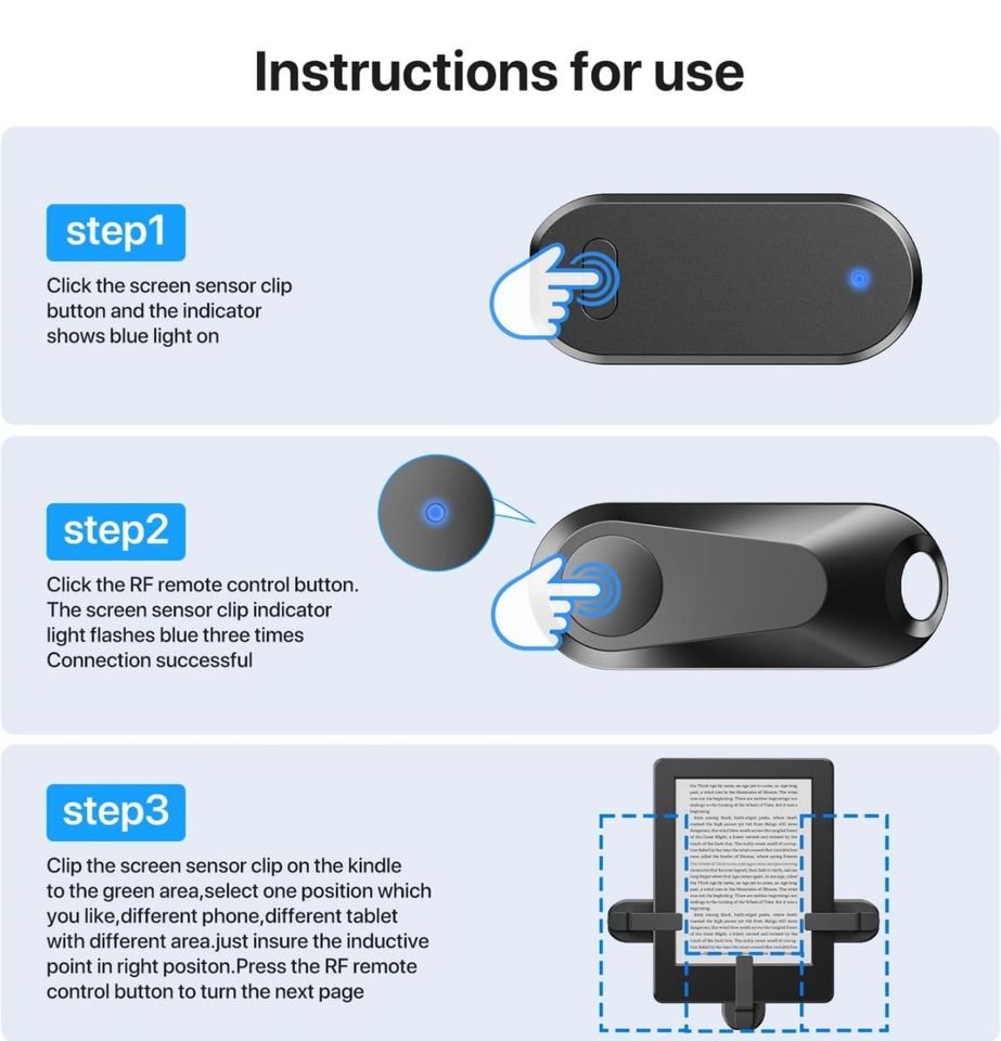 Fernbedienung zum Seitenwenden zum Lesen kindle in Meerbusch