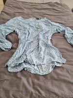 Opus Bluse Gr 42 l xl hellblau weiß Hessen - Fürth Vorschau