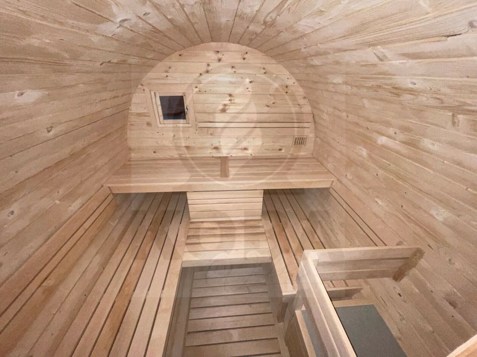 Fasssauna mit Vorraum | 3,5m | Garten Außen Sauna in Eichenzell