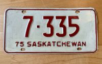 Nummernschild Saskatchewan Kanada 1975 Niedersachsen - Dornum Vorschau