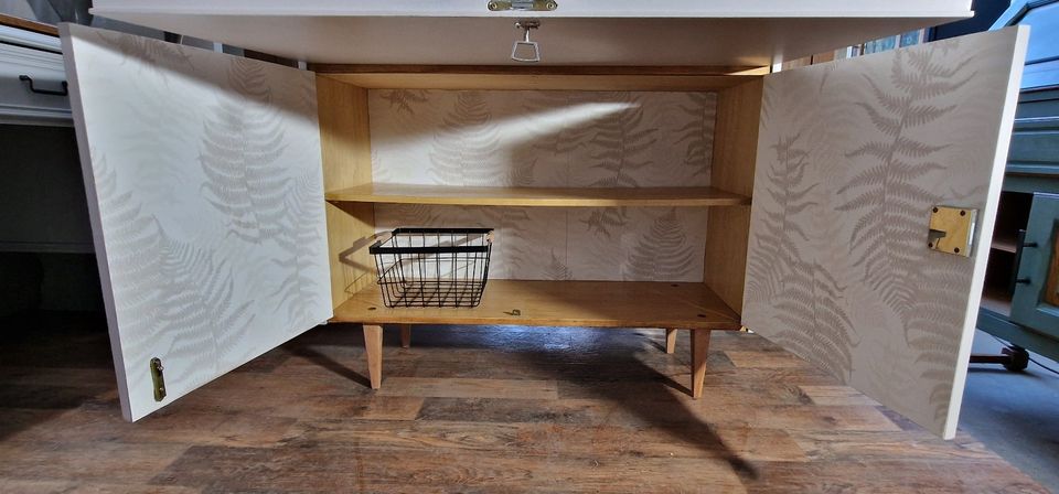 Schrank,Highboard,Kommode,Sekretär,Sideboard,Mid Century,Taupe in Gochsheim