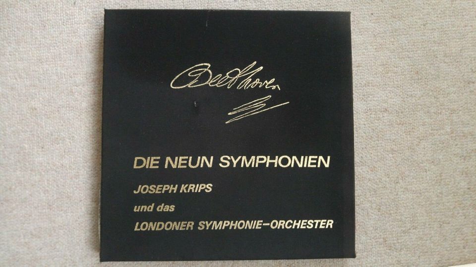 Beethoven - Die Neun Symphonien, ca 50 Jahre alt, aber wie neu in Meschede