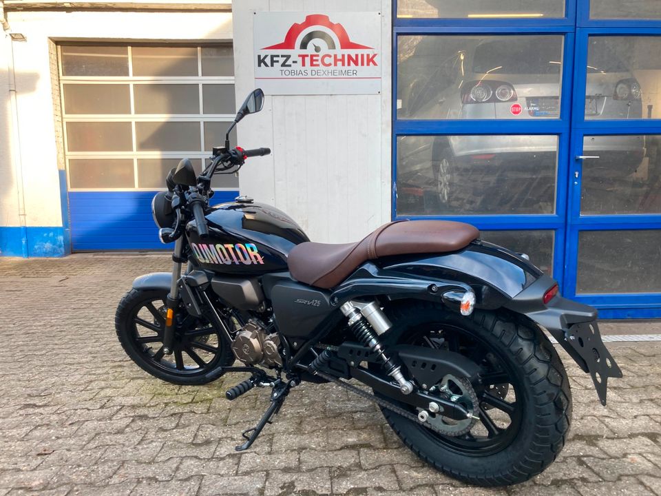 QJ Motor SRV 125 Motorrad Dark Purple 3 Jahre Garantie in Alzey